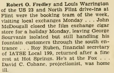 Box Office Magazine June 1959 US-23 Drive-In Theater, Flint